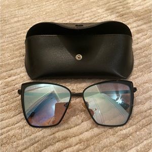 Diff Becky XS Black and Grey Gradient Sunglasses LIKE NEW!!